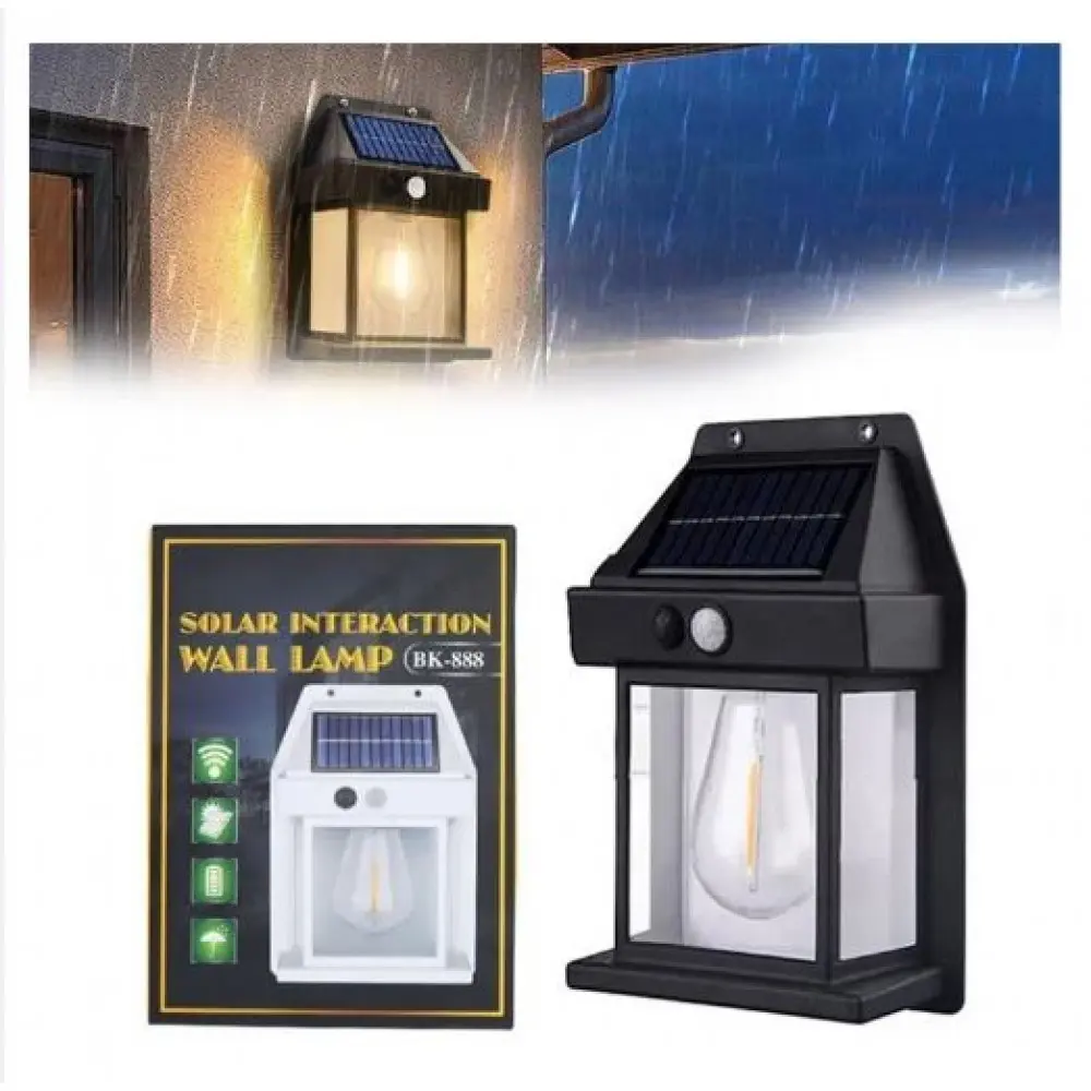 Solar & Rechargeable Interaction Wall Lamp সৌর ও রিচার্জেবল ইন্টারঅ্যাকশন ওয়াল ল্যাম্প