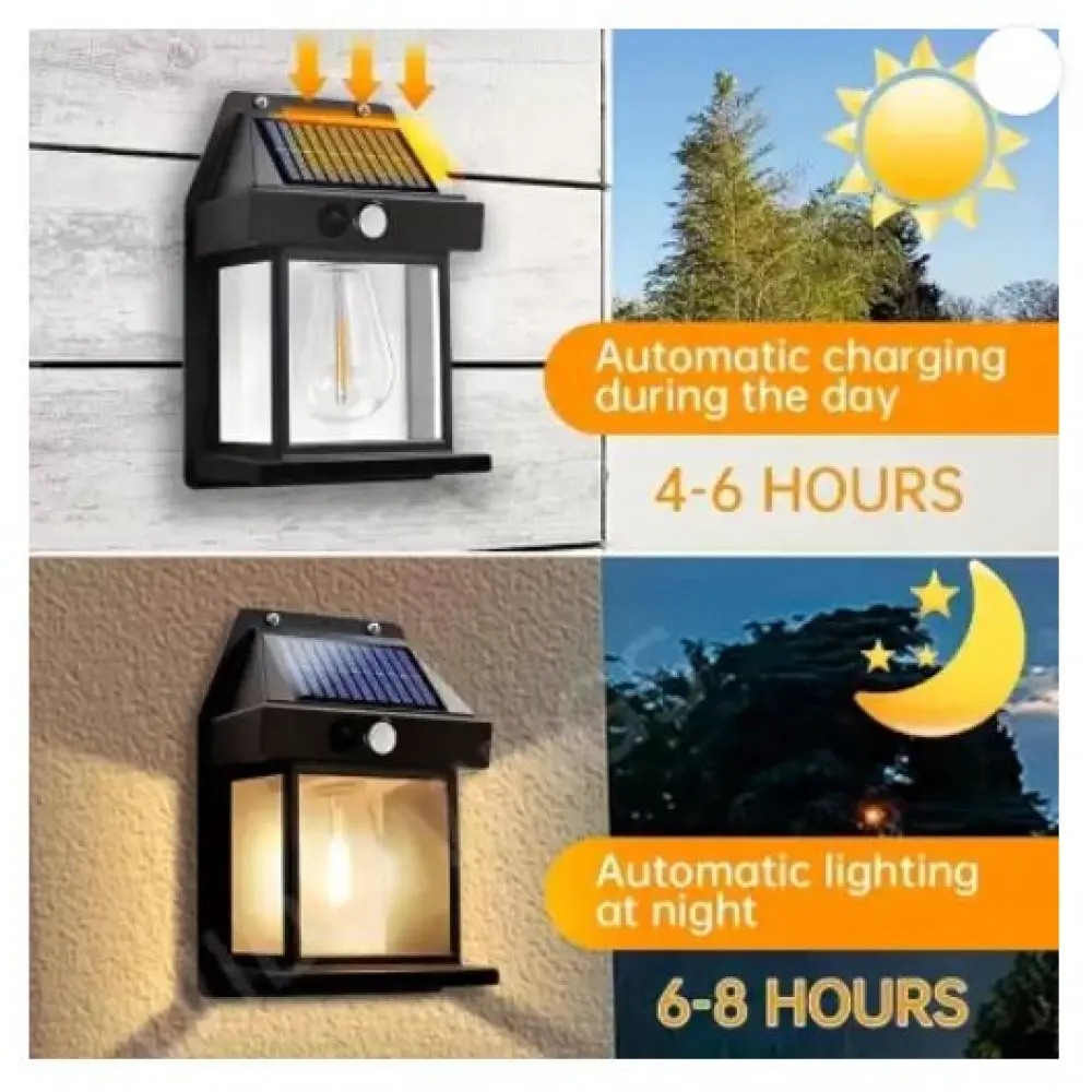 Solar & Rechargeable Interaction Wall Lamp সৌর ও রিচার্জেবল ইন্টারঅ্যাকশন ওয়াল ল্যাম্প
