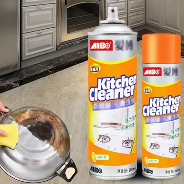 Kitchen Cleaner Spray | Foam Cleaning Spray 500ml - Oil & Stain Cleaner