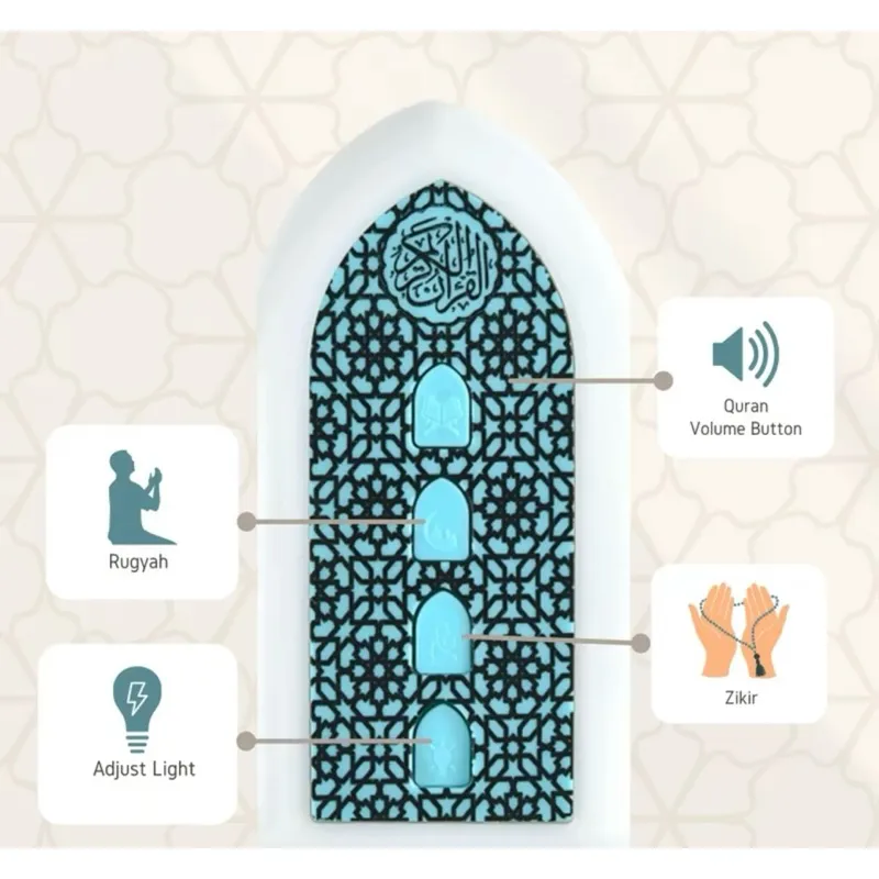Plug in Quran with Night Light Hadith Zikir Surah Audio Player